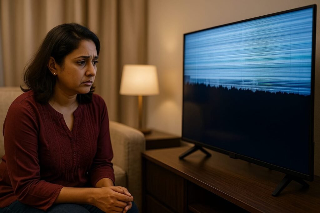 The smart LED TV got a panel issue